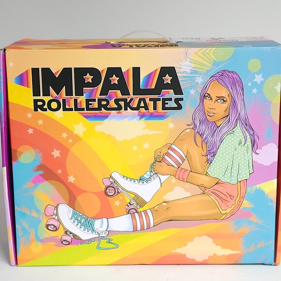 IMPALA Rollerskates BLACK BNIP Women's Size 6 Vegan Leather Booties - Picture 5 of 8